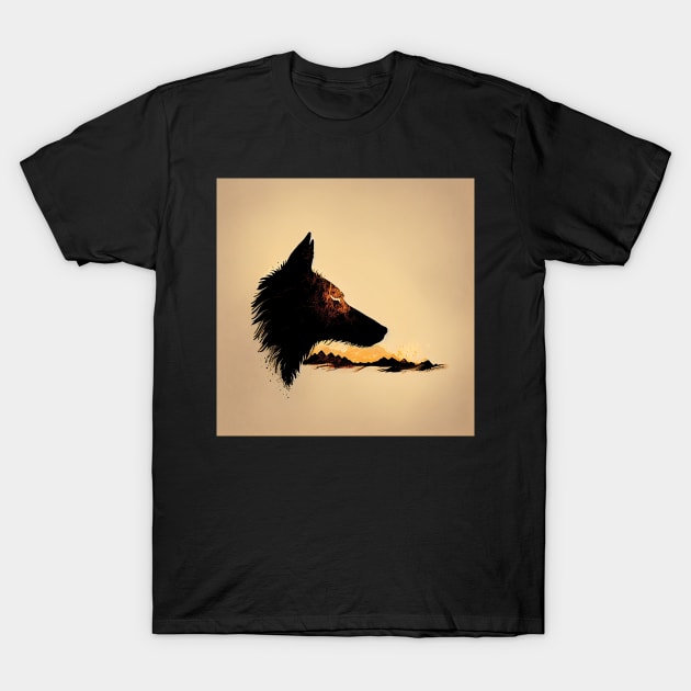 Cave Wolf 3 T-Shirt by Focused Instability